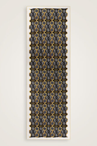 Stepup Silk Black-Gold Pajama Shawl - 2