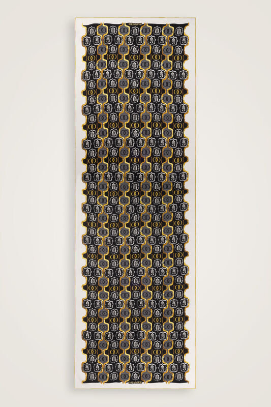 Stepup Silk Black-Gold Pajama Shawl - 2