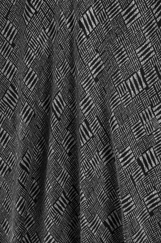 Stone Wall Black Twill Silk Bias Skirt - Imannoor (2)