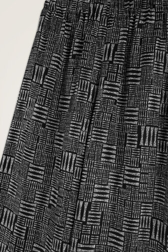 Stone Wall Black Twill Silk Pants - 2