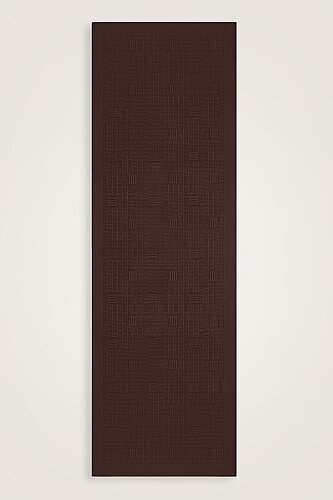 Stone Wall Logo Brown Jacquard Silk Scarf - Imannoor