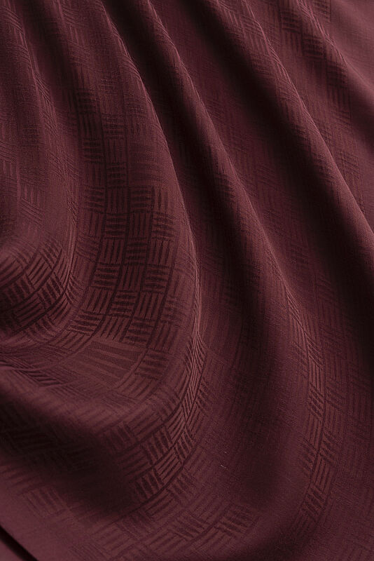 Stone Wall Logo Cherry Jacquard Silk Scarf - 2