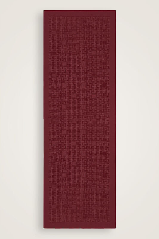 Stone Wall Logo Cherry Jacquard Silk Scarf - 1
