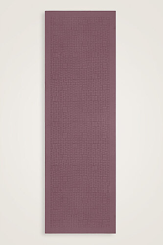 Stone Wall Logo Violet-Purple Jacquard Silk Scarf - 2