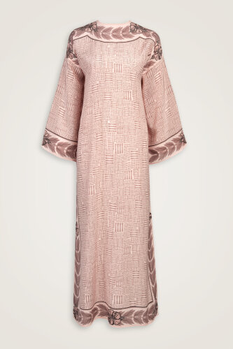 Stone Wall Powder Crepe Silk Dress - 2