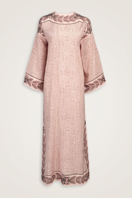 Stone Wall Powder Crepe Silk Dress - 2