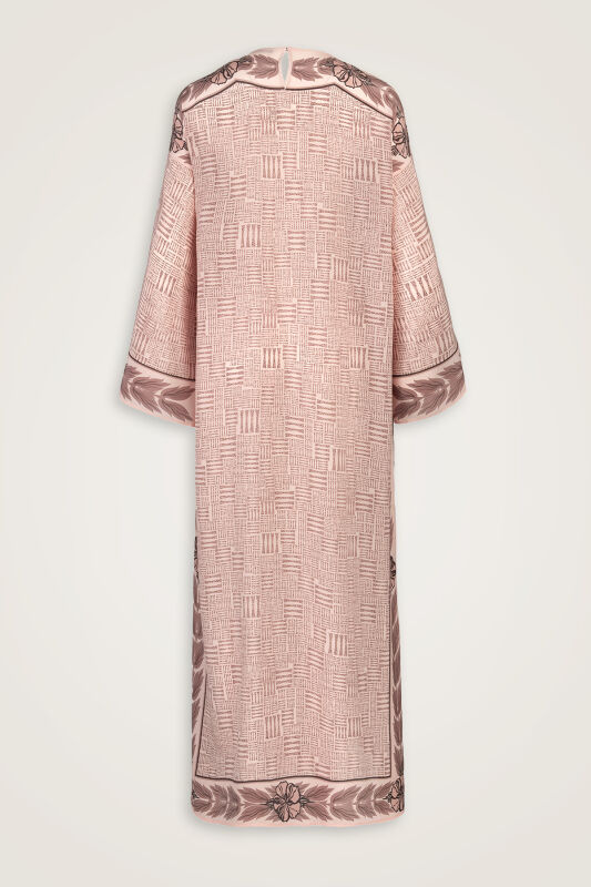 Stone Wall Powder Crepe Silk Dress - 6