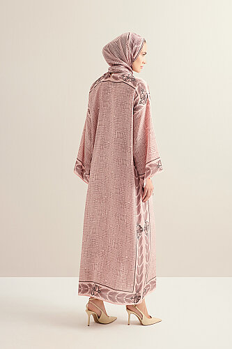 Stone Wall Powder Crepe Silk Dress - 5