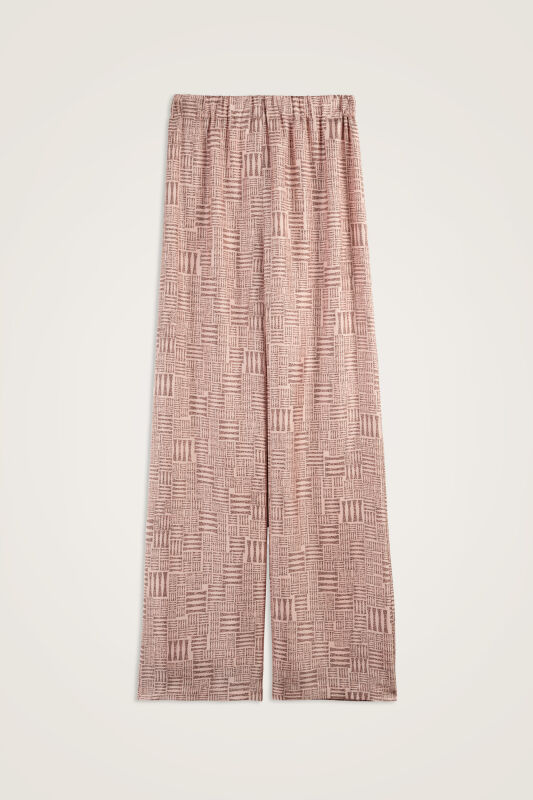 Stone Wall Powder Twill Silk Trousers - 1