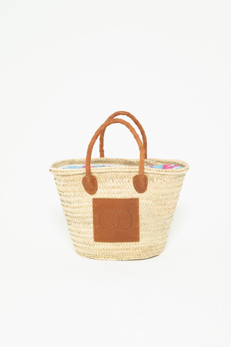 Straw Blue Sun Bag - 3