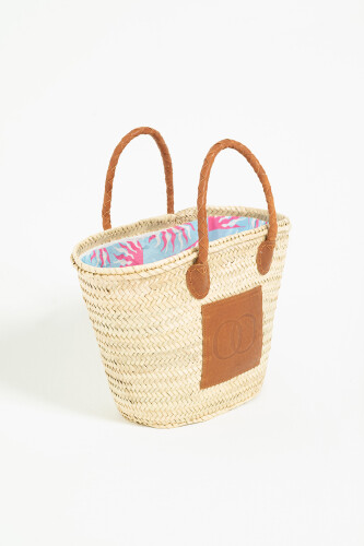 Straw Blue Sun Bag 