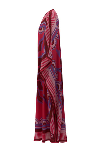 Sun Noor Silk Kaftan Pink - 6