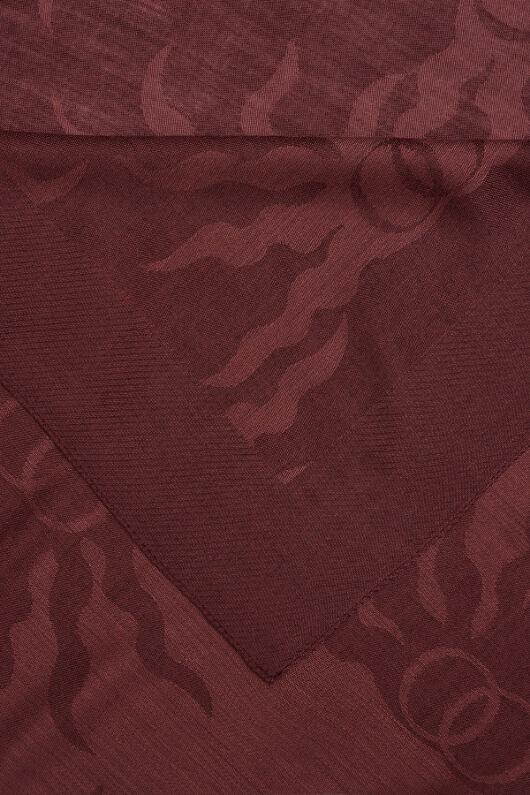 Sun Rise Ferah Tencel Wool Viscose Shawl Burgundy - 2