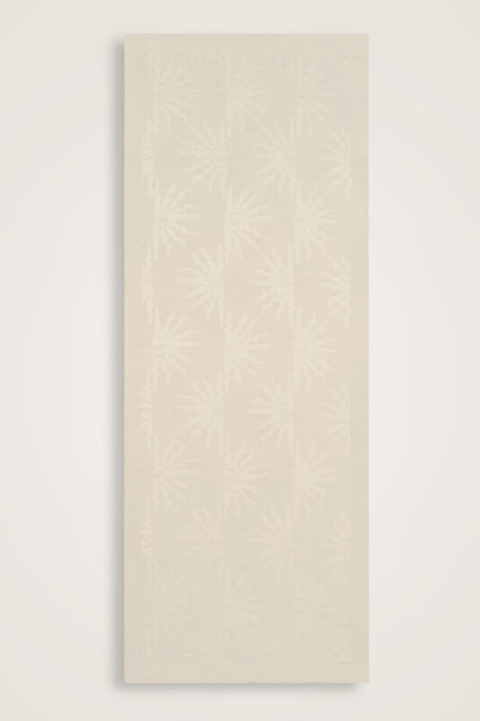 Sun Rise Ferah Tencel Wool Viscose Shawl Ecru - 2