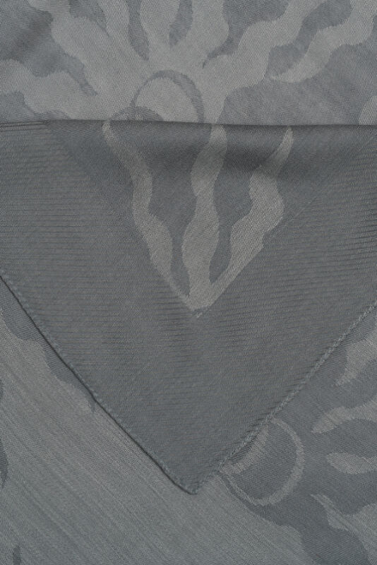 Sun Rise Ferah Tencel Wool Viscose Shawl Grey - 4