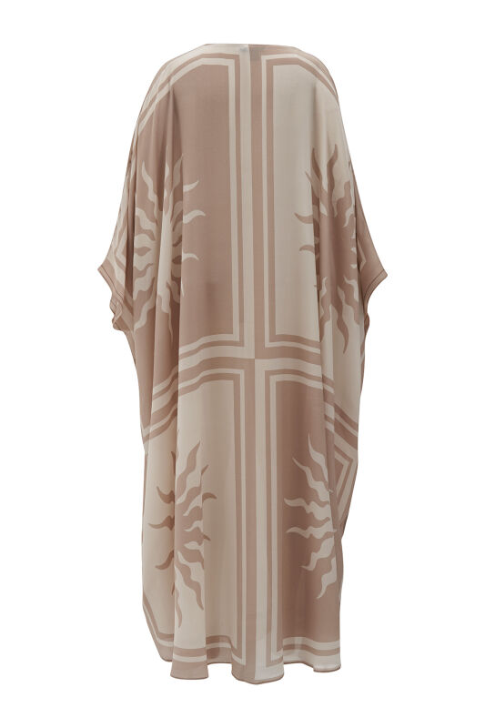 Sun Square Silk Kaftan Green - 2