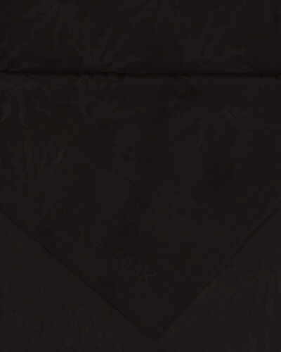 Sunrise Black Shiny Jacquard Shawl - 4