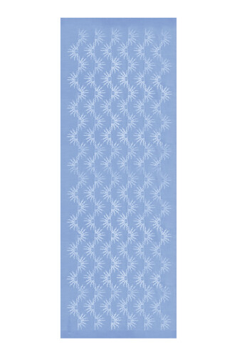 Sunrise Blue Shiny Jacquard Shawl 