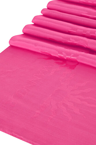 Sunrise Fuchsia Shiny Jacquard Shawl - 2