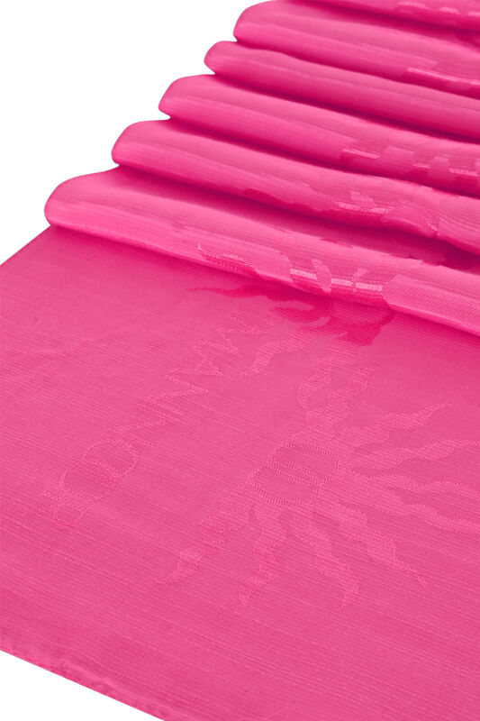 Sunrise Fuchsia Shiny Jacquard Shawl - 2