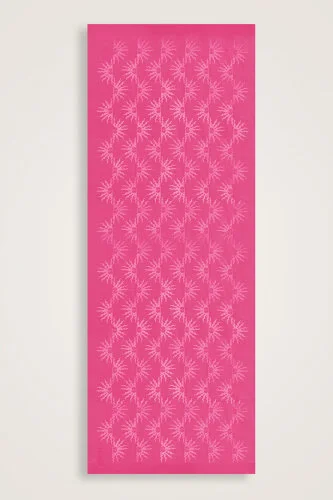 Sunrise Fuchsia Shiny Jacquard Shawl 
