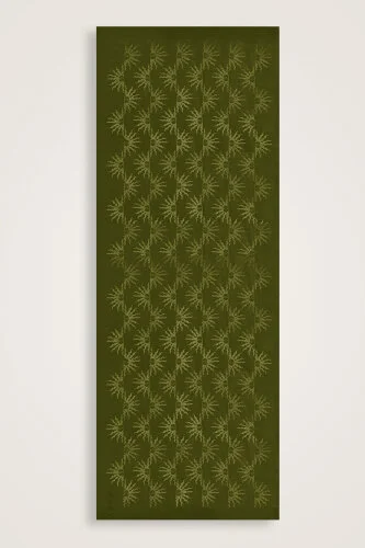 Sunrise Khaki Shiny Jacquard Shawl - 2