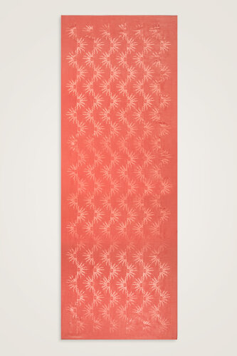 Sunrise Peach Shiny Jacquard Shawl - 2