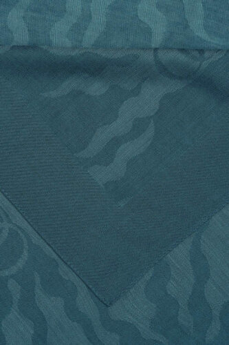 Sunrise Sand Turquoise Spacious Tencel Shawl - 4