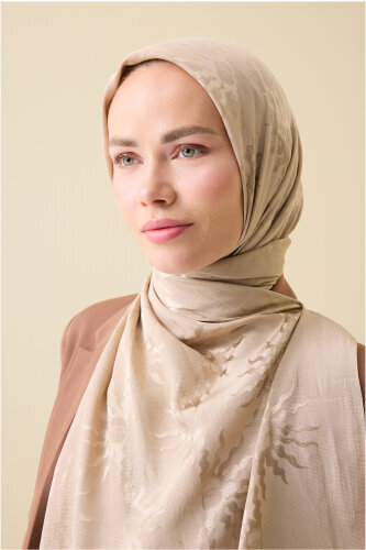 Sunrise Stone Shiny Jacquard Shawl 
