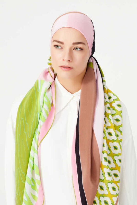 Super Star Silk Shawl Green - 6