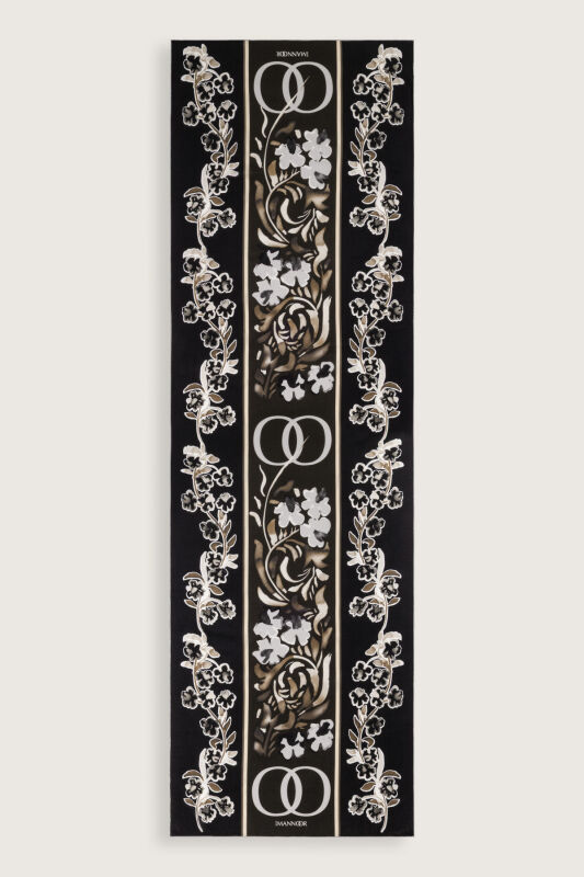 Swing Brown Silk Shawl - 2