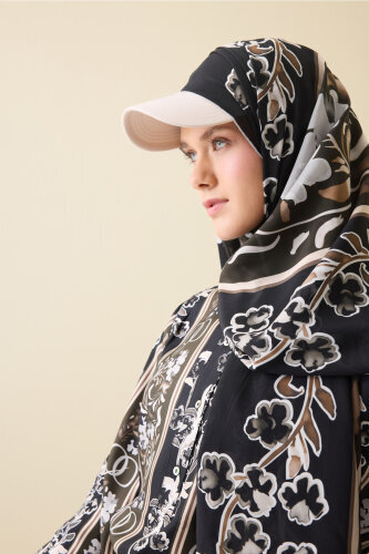 Swing Brown Silk Shawl - 3