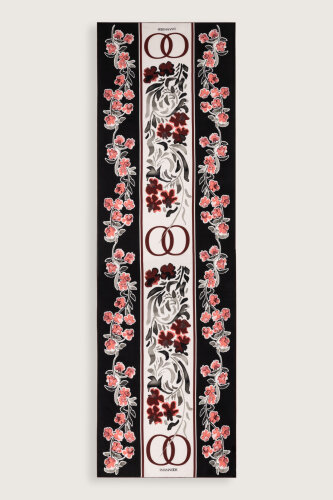 Swing Burgundy Silk Shawl - Imannoor (1)