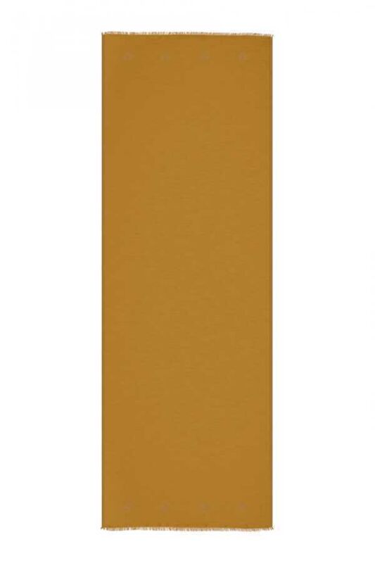 Taşlı Düz Tivil Altın İpek Şal 68x200 - 1