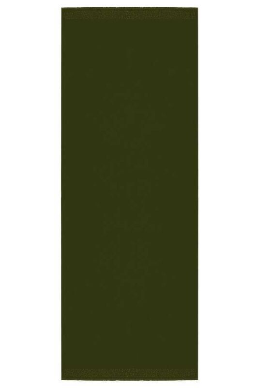 Taşlı Yeşil İpek Şal 80x200 - 1