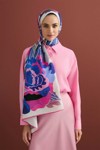 The Name Of The Rose is Leyla Flosh Viscose Shawl Pink - 1