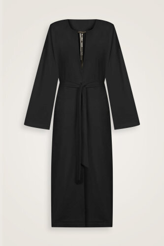 Three Thread Black Coat - Imannoor (1)