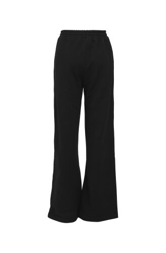 Three Thread Black Trousers - 1