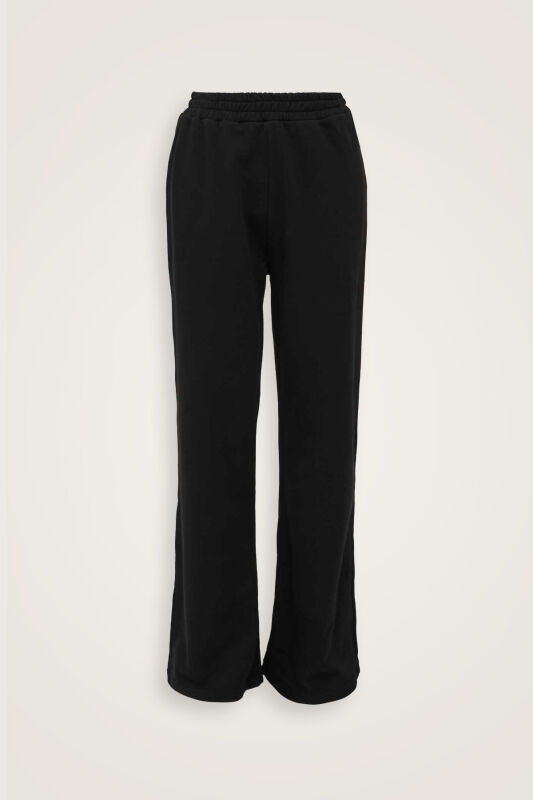 Three Thread Black Trousers - 1
