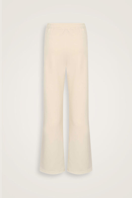 Three Thread White Plain Trousers - 2