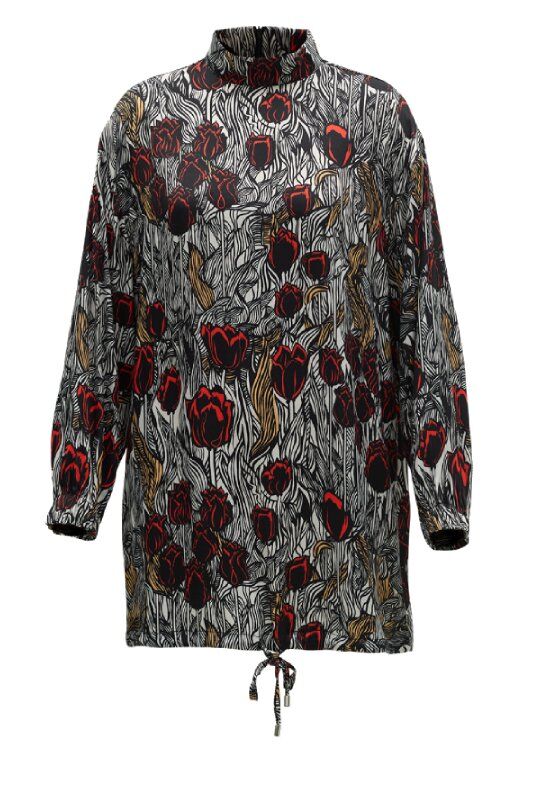 Tulip Long Sleeve Tunic Black - 1