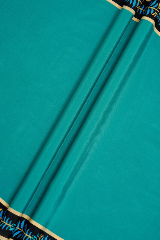 Tulip Noor Silk Shawl Turquoise - 6