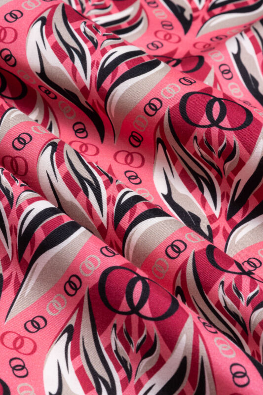 Tulip Pink Cotton Silk Shawl - 4