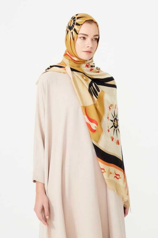 Tulip Cashmere Silk Shawl Mink - 4