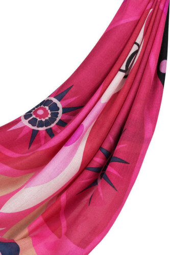 Tulip Cashmere Silk Shawl Pink 