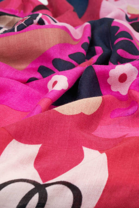 Tulip Cashmere Silk Shawl Pink - 3