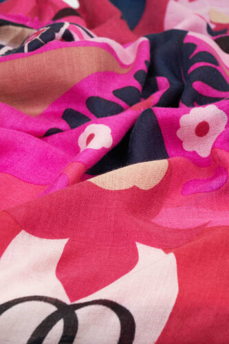 Tulip Cashmere Silk Shawl Pink - 3