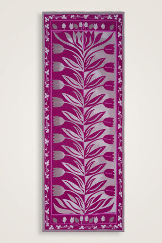 Tulip Way Cotton Shawl Fuchsia 