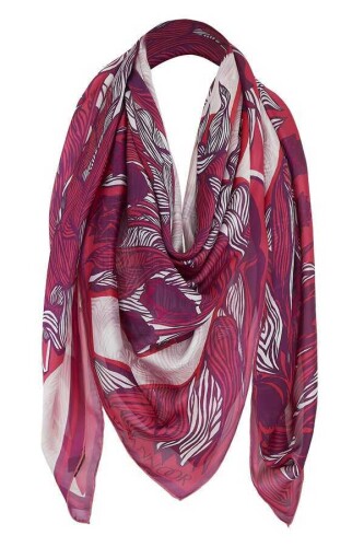 Istanbul Silk Shawl Pink - 4