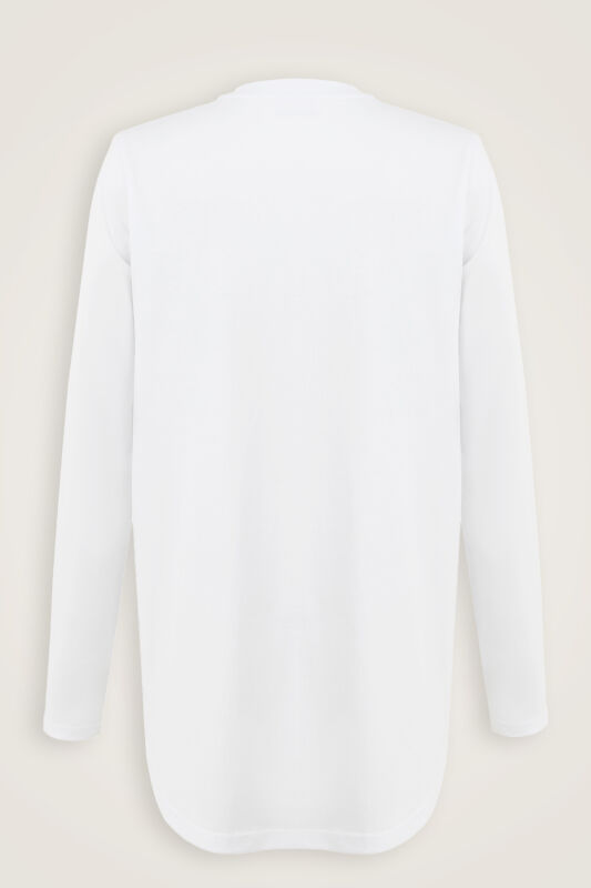 Tulips of the Bosphorus Long Sleeve White T-Shirt - 6